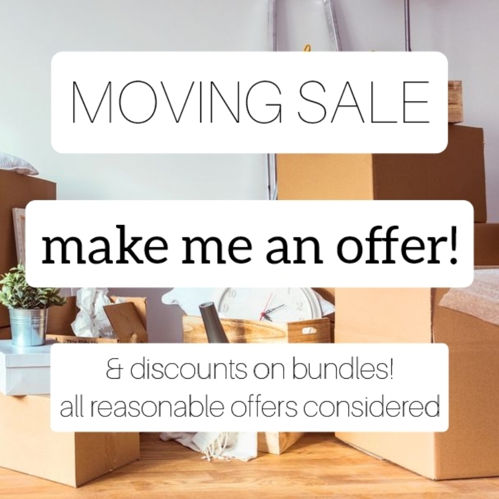 moving SALE! discounts on bundles, MAKE ME AN OFFER!